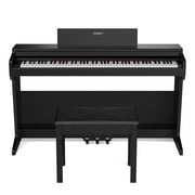 Towallmark Digital Piano, Full Size 88 Key Weighted Hammer Professional Home Digital Piano, Stand Electric Piano for Beginner/Adults with Furniture Stand, Three Pedal, Power Supply, MIDI (With Stool)